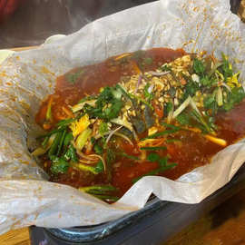 纸包鱼专用纸做纸上烤鱼纸长方形硅油吸油纸商用烧烤肉盘烘焙加厚