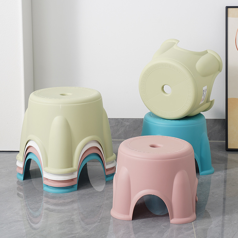 塑料矮凳加厚家用圆凳子茶几成人小板凳换鞋洗澡凳儿童结实胶椅凳