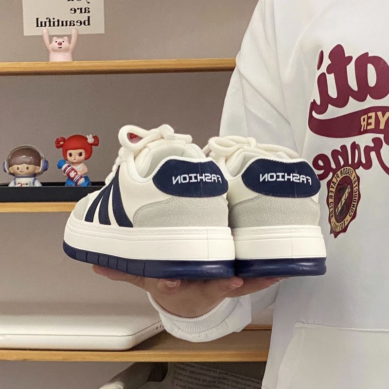 Zapatillas Blancas Suaves Estilo Coreano para Mujer, Primavera 2025, Diseño Exclusivo con Suela Gruesa, Zapatillas Casuales, Mocasines con Punta Redonda