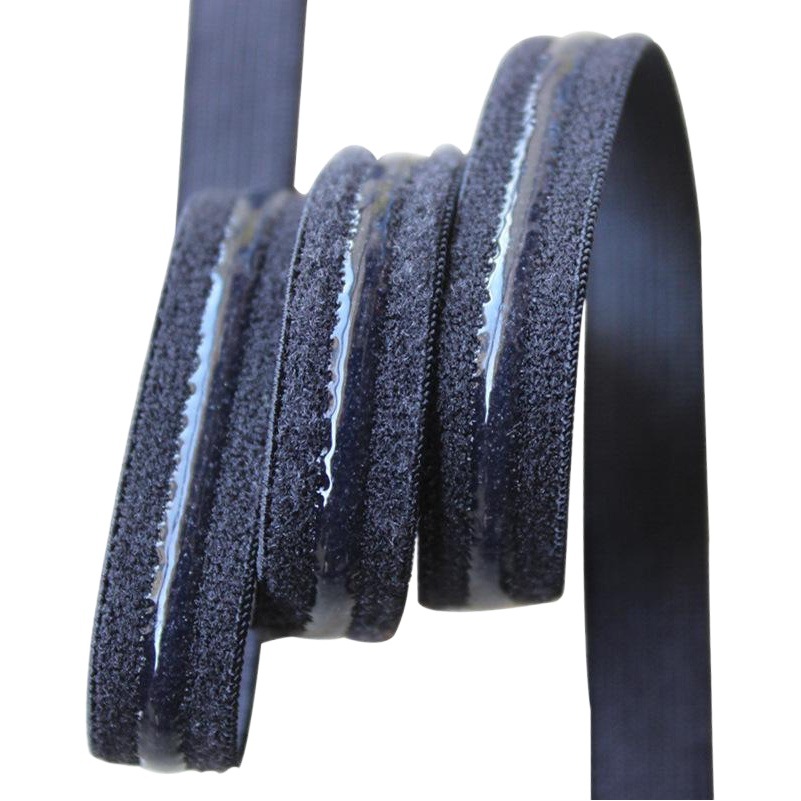 Fabricante en stock Negro Blanco alto elástico grueso de silicona antideslizante con línea epoxi antideslizante banda elástica al por mayor