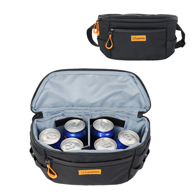 Waterproof Oxford Cloth Thermal Waist Bag Ice Pack Custom Peva Camping Cola Beer Cooler Chest Bag Front Bag