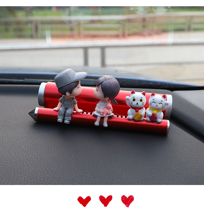 Car Parking Number Plate Temporary Parking Phone Plate Creative Cute Cartoon Internet Celebre Car Moving Couple Decoration
