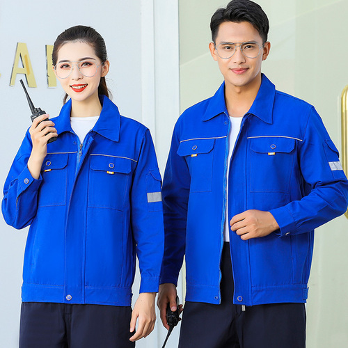 Welder's Ship Factory Spring Style Pure Cotton Workwear Set Men High-Grade Electric Welding Full Cotton Top Durable Heat-Resistant Protective Clothing