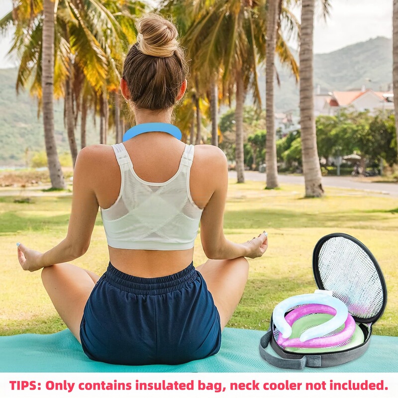 Cross-border Portable Cool Supplies Storage Bag Neck Cooling Insulation Bag Neck Pillow Cold Ring Insulation Bag