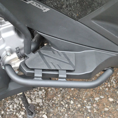 bumper drop-resistant bumper rear – Motorcycle bumper - black-carbon-steel-pedal-bumper