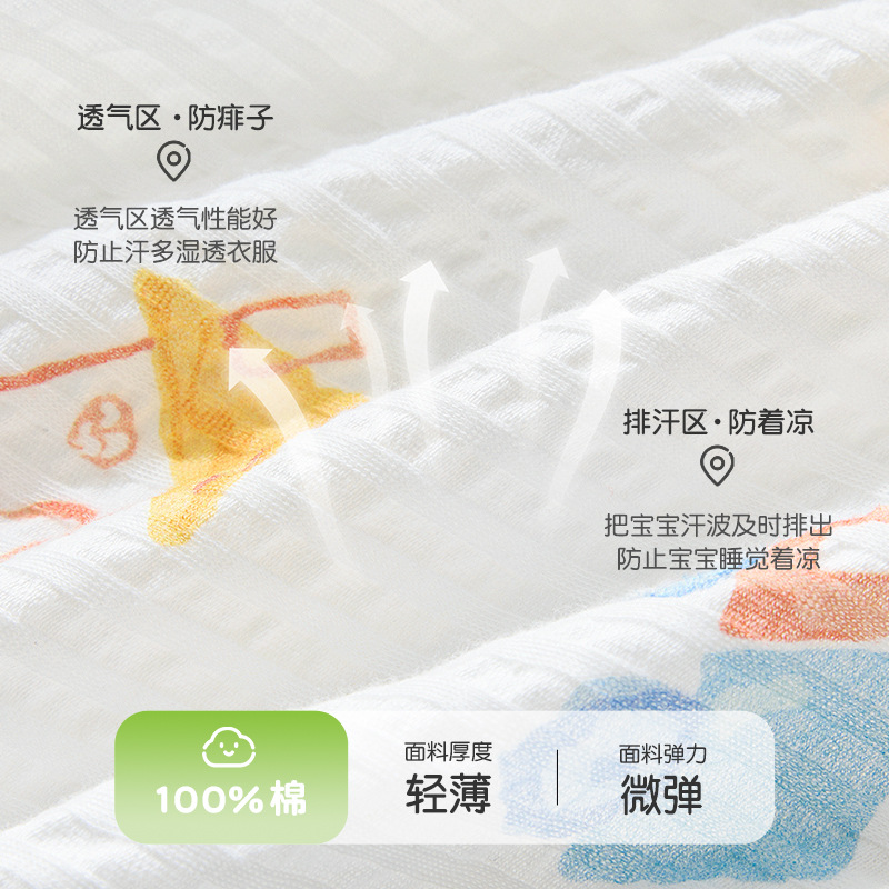 Ropa de verano para bebé recién nacido, unisex, con abertura en la entrepierna, ropa de dormir fina y transpirable para bebés de 0 a 3 meses.