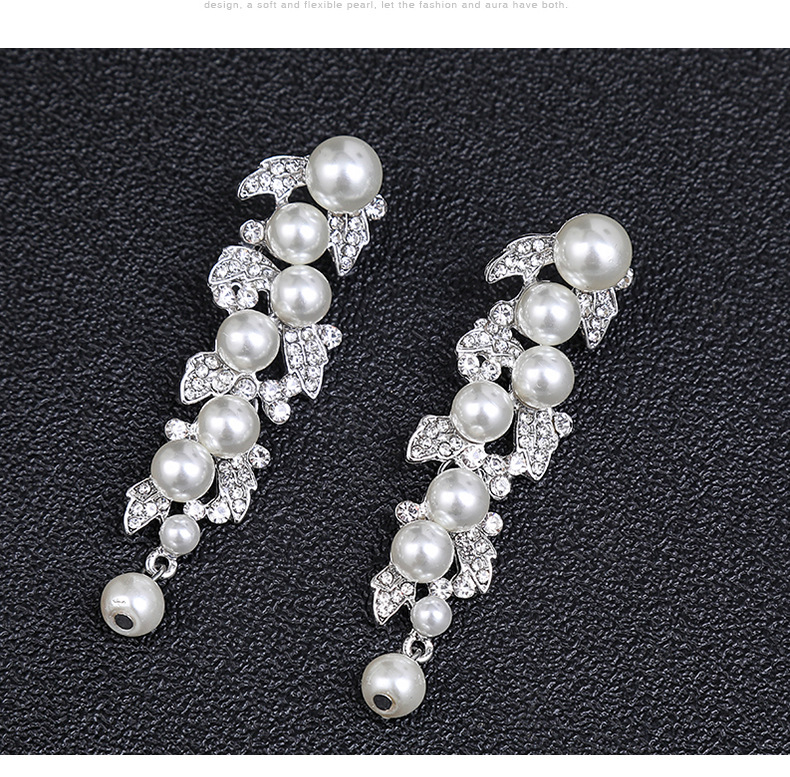 Orecchini esagerati 2023, accessori per la sposa alla moda con perle, placcatura galvanica in lega lunga_voghion.com