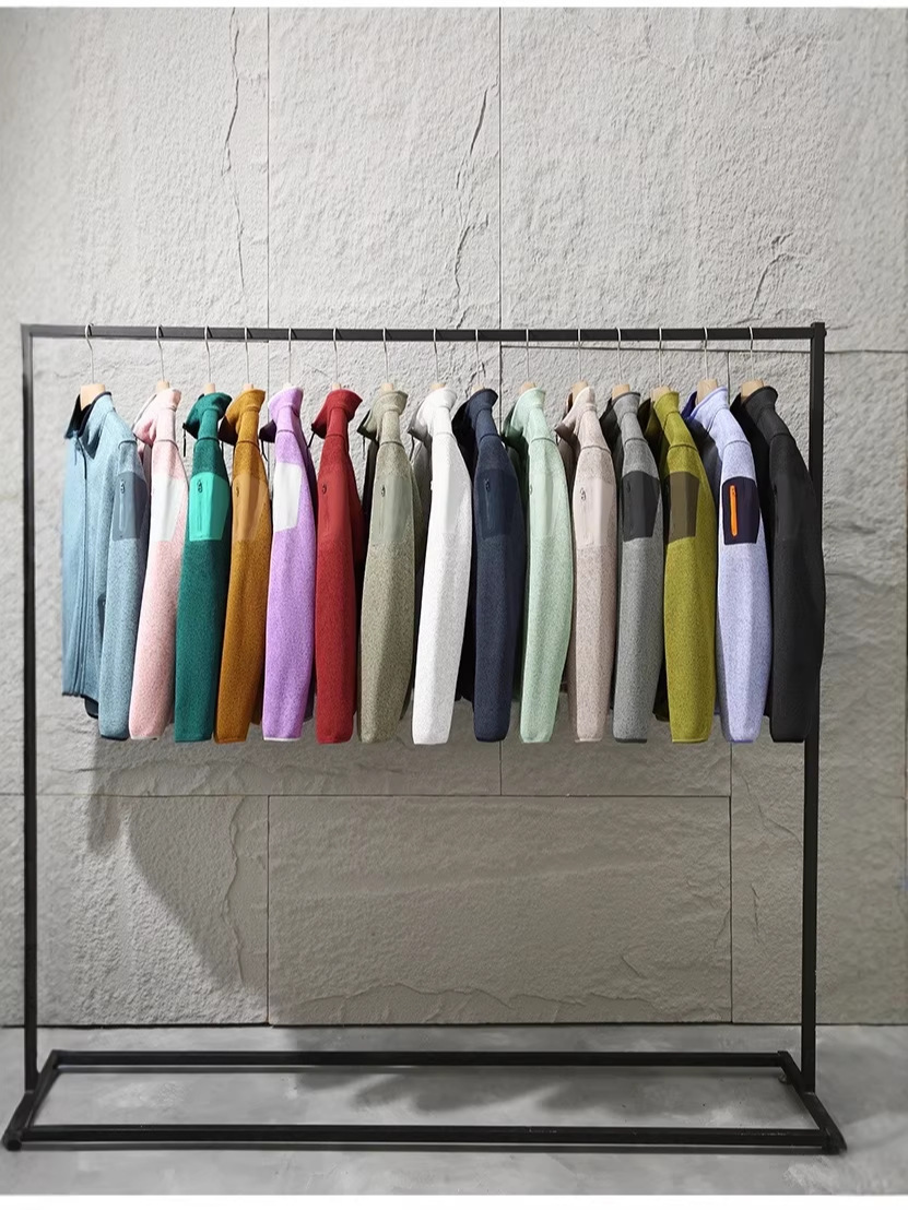 Kişi və Qadın Üçün Fleece Gödəkçə, Yaxalı, 15 Rəng