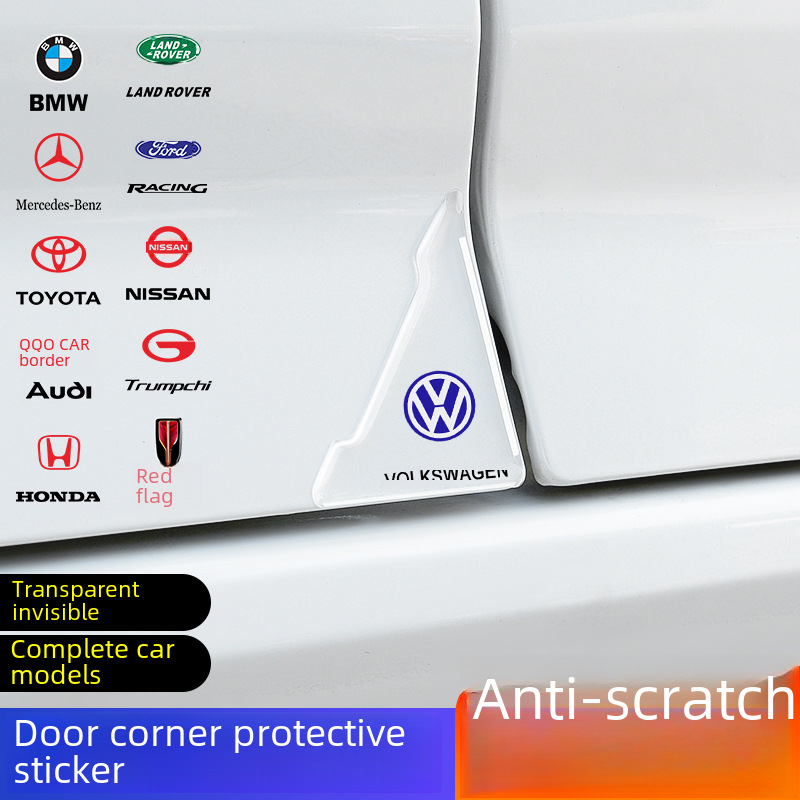 Car door corner anti-collision sticker, door edge opening anti-scratching, anti-scraping, anti-collision paint surface protection strip, decorative accessory