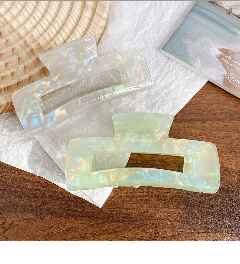1 Piece Quantity Korean Style Colorful Mermaid Grip Large Imitation Acetic Acid Shark Clip Sweet Hair Clip Hair Accessories High-Grade Headdress For Women