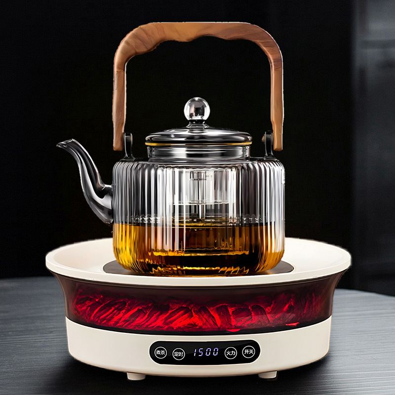 围炉煮茶器电陶炉烤火炉户外多功能电茶炉泡茶壶电热炉蒸煮一体|undefined