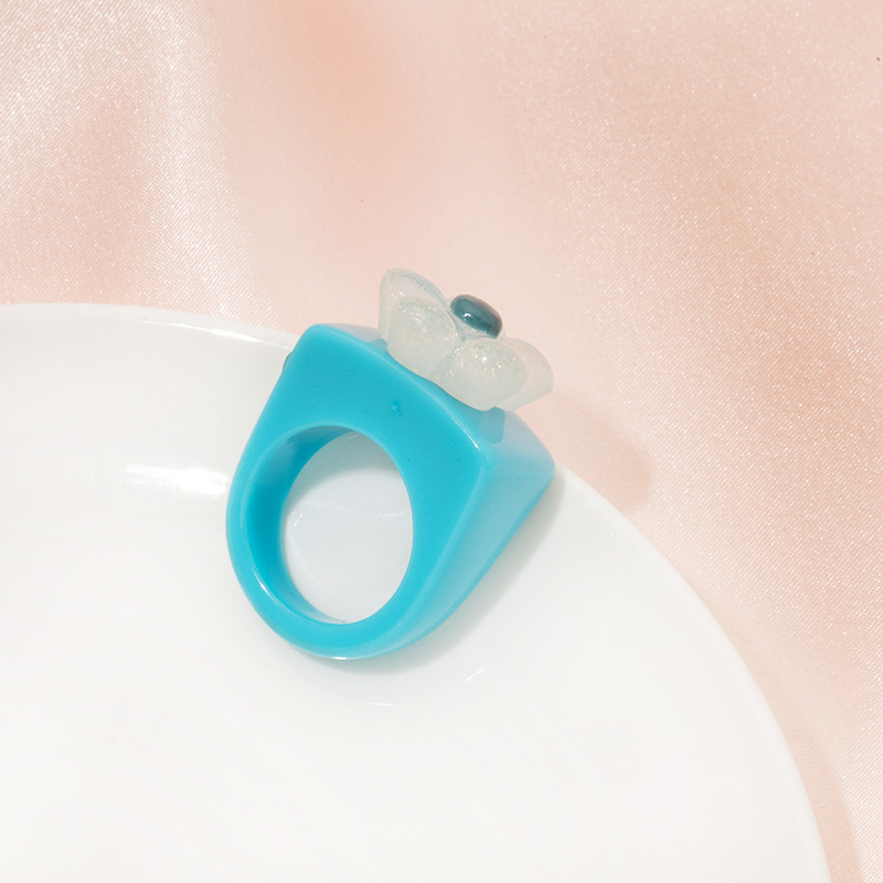 fashion acrylic flower ring