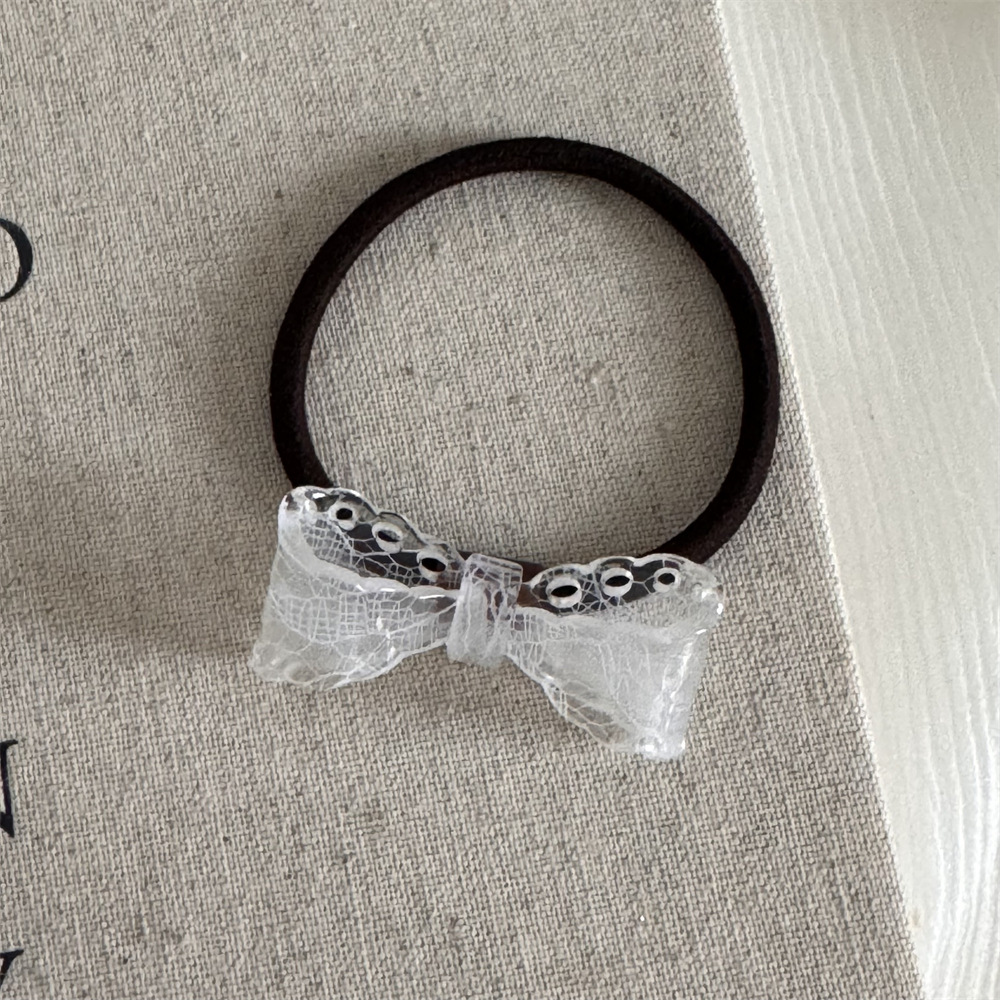 Design Sense Lace Pattern Bow Duckbill Clip All-match Distinctive Hairpin Hairband Bangs Clip Side Clip Hair Accessories_voghion.com