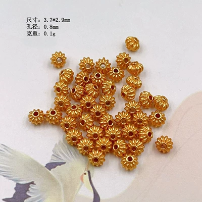 DIY Handmade Spacer Beads Semi-Finished – Zərgərlik ara hissələri - lantern-beads-1-gram-about-7
