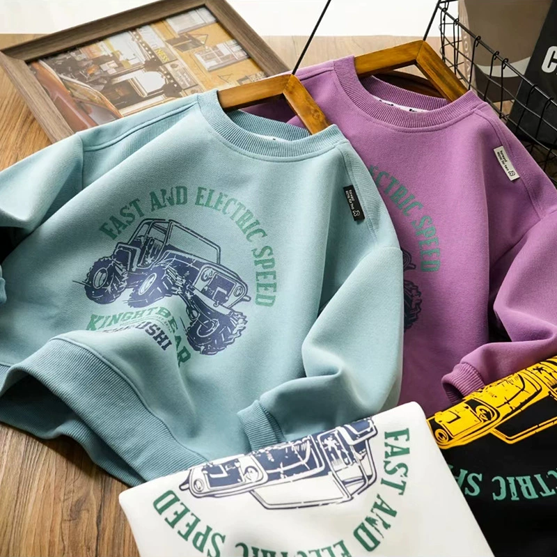 Children's cartoon spring sweatshirt for boys for leisure for elementary school students, children's clothing, trend of season