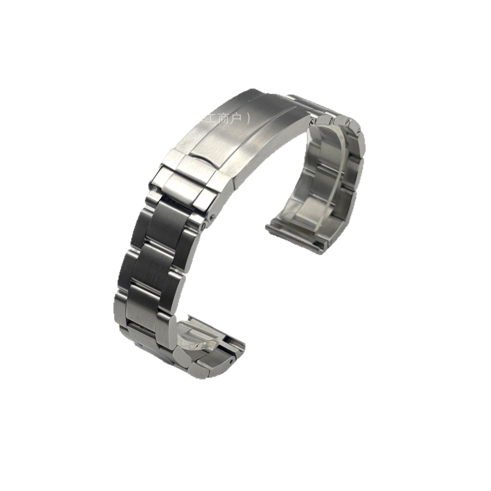 Tres perlas sólidas de acero inoxidable correa de reloj fantasma de agua buceo cabeza plana hebilla correa de reloj de hombre cabeza plana 20mm 22mm