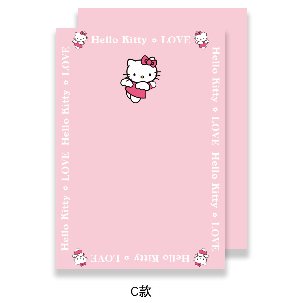 Papel de regalo de Hello Kitty de siete colores Papel de regalo de gatito lindo Florería Arte Flores Material de papel de regalo de bricolaje