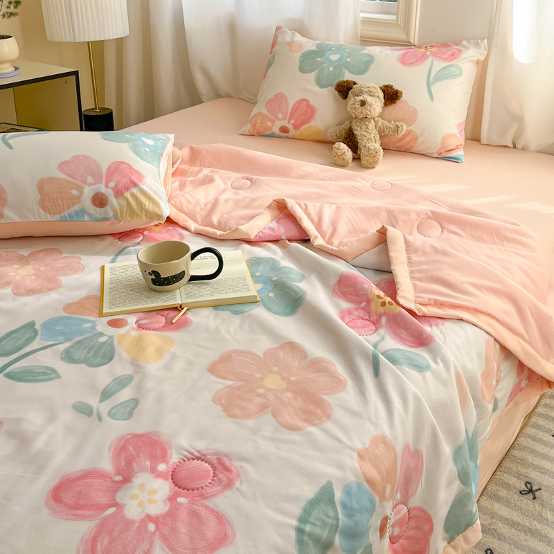 Colcha de verano fresco de verano, edredón de aire acondicionado para niños, edredón de verano de jardín de infantes, lavable a máquina 2025 nuevo