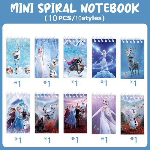 Frozen Cartoon Theme Anna Elsa Gift Creative Voice Recording Notebook Snowman Spiral Notebook