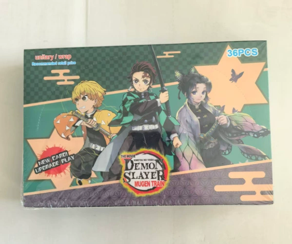 Иностранная версия Kimetsu no Yaiba коллекции карт английская версия Douyin модная штамповка карта лотка слепая коробка оптом