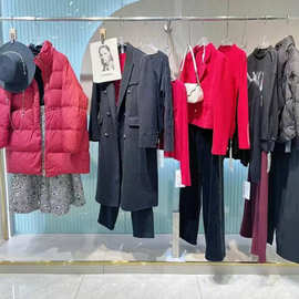 杭州休闲大码品牌25冬约布羽绒服上衣裤裙外套品牌折扣直播一手货