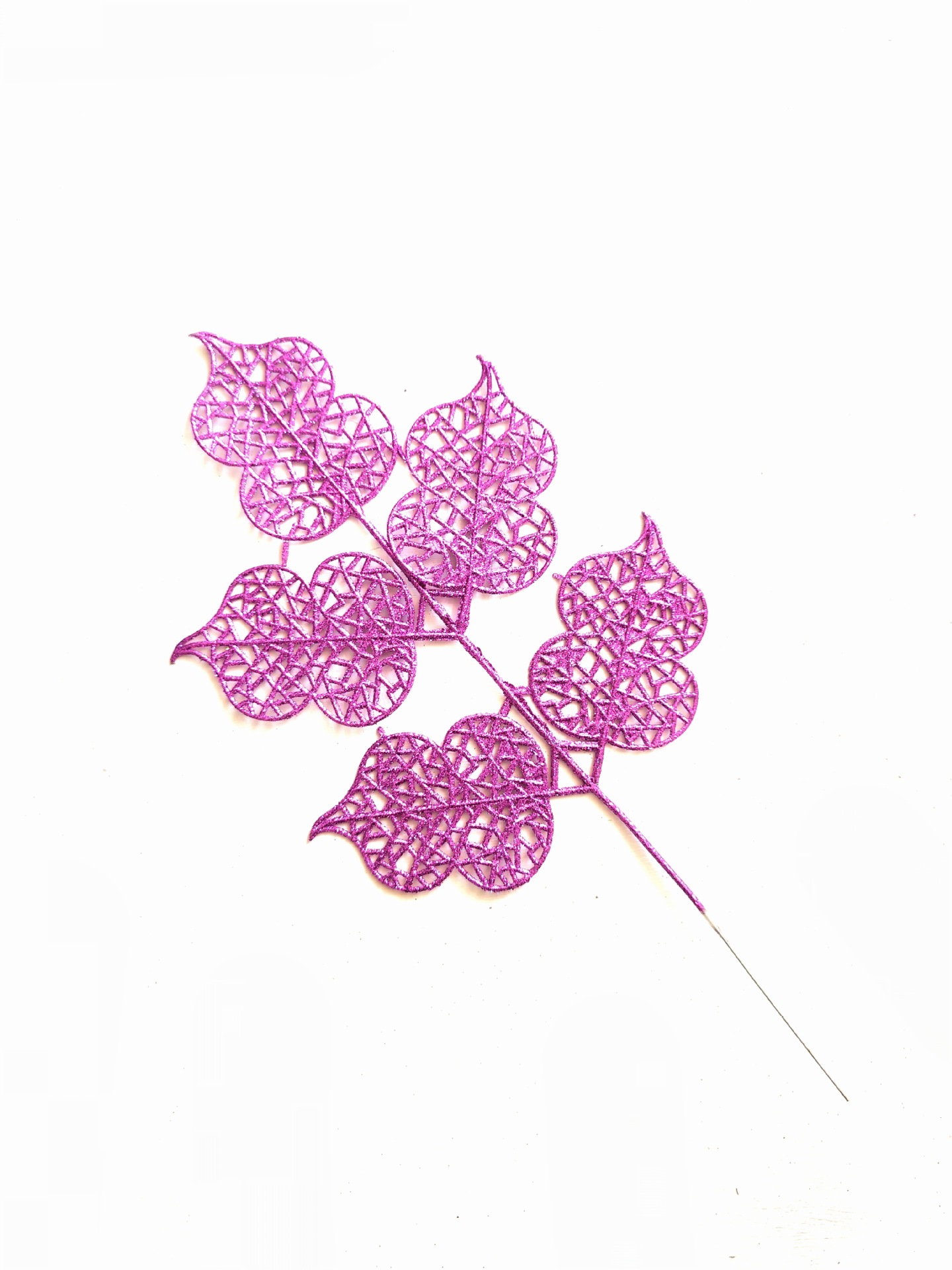 2024 nueva Navidad transfronteriza 42cm oro en polvo decoración especial para el hogar decoración de cinco hojas de simulación de calabaza