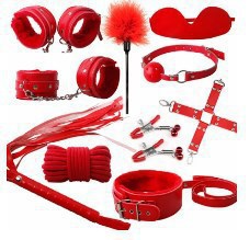 빨간 봉제인형 10종 세트