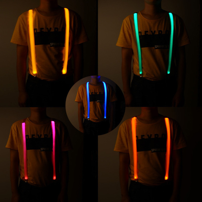 Suministro transfronterizo de hombres y mujeres correa para el pecho adulto Navidad Halloween entretenimiento Correa luminosa LED tirantes luminosos image 4
