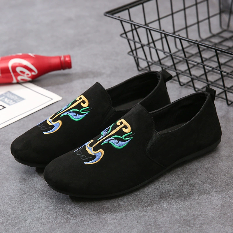 Обувь-фасоль в том же стиле для интернет-знаменитостей, Мужская универсальная индивидуальная обувь в Корейском стиле, мужская обувь, повседневная обувь, Студенческая ленивая обувь, мужская обувь-фасоль