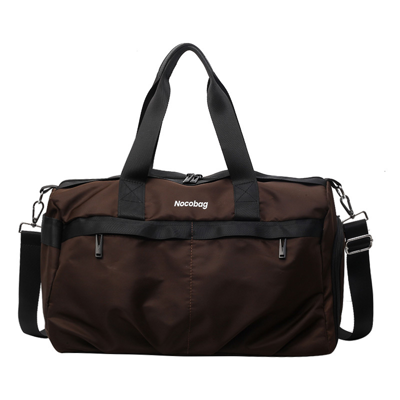 Bolsa de viaje de gran capacidad de corta distancia para mujer 2024 nueva bolsa de fitness deportiva ligera simple y versátil bolso de mensajero de un solo hombro para hombre