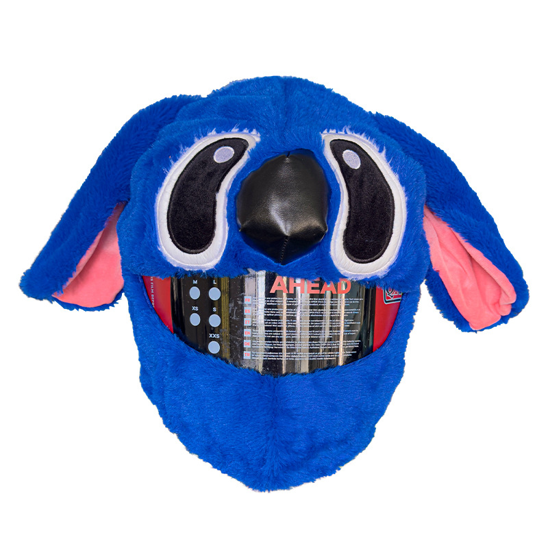 Funda protectora de casco de dibujos animados de punto transfronterizo máscara de animal conejo Pikachu accesorios de motocicleta de unicornio conjunto de casco