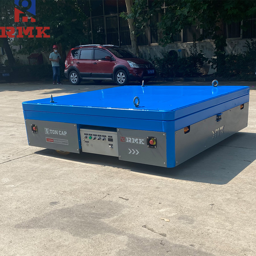 睿迈科无轨电动平车360°转弯无轨制动平板车【耐高温防爆】