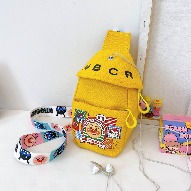 Bolso de hombro pequeño para niños de moda de verano 2021 bolso de pecho de lona de estudiante de moda guapo bolso de pecho de hombro bolsa de mensajero