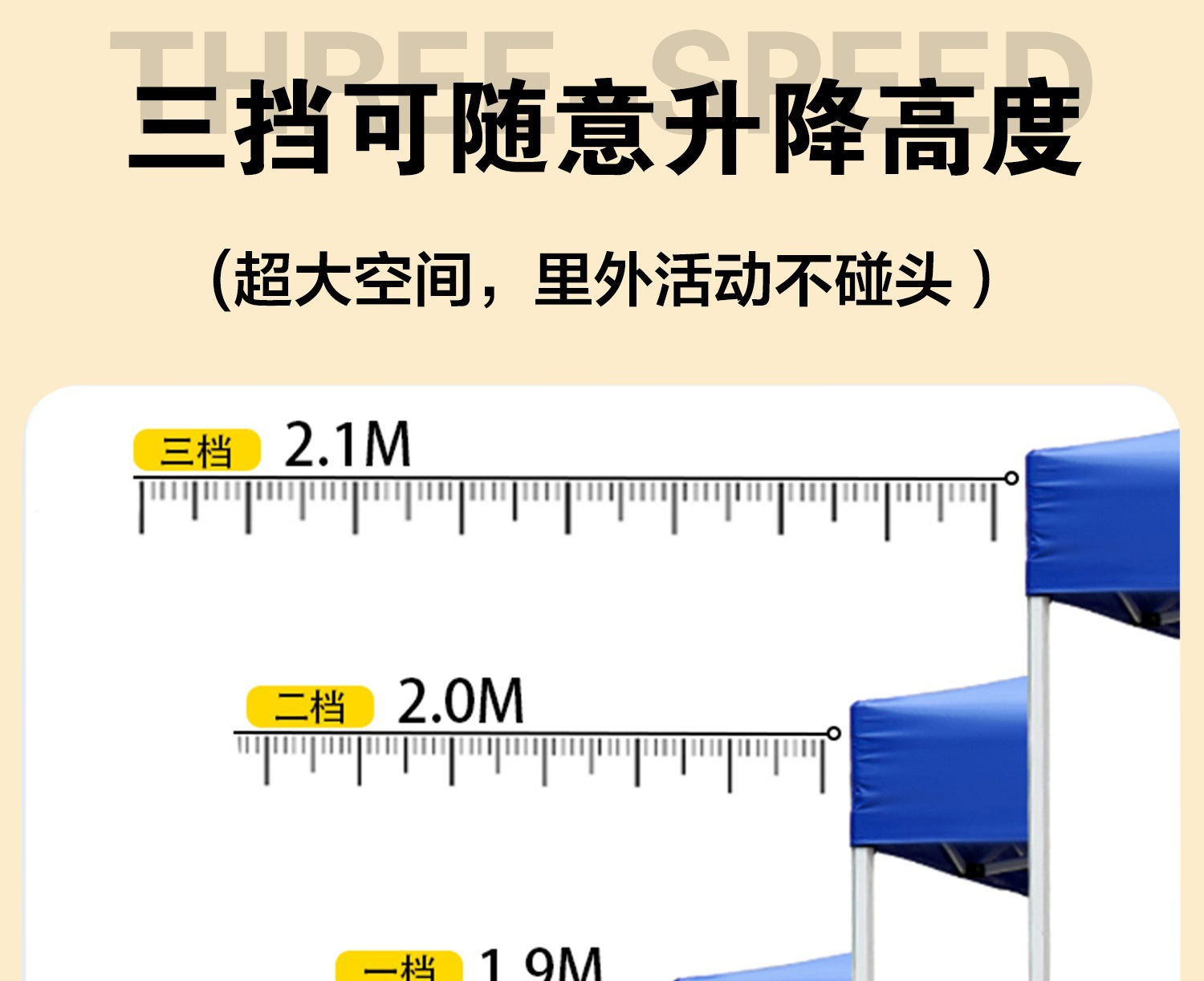 Four-Legged Rainproof Tent, Four-Corner Foldableing Awning, Outdoor Sun Umbrella, Retractable Transparent Canopy for Stall Use