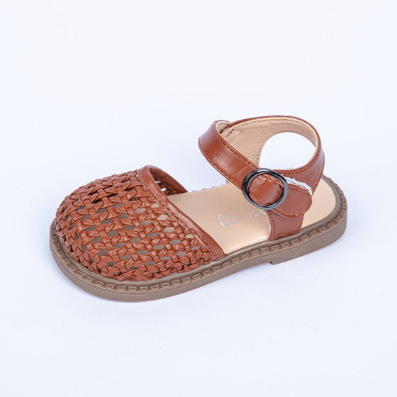 Girls shoes summer sandals 2024 summer new through net sandals children summer princess sandals explosion rubber