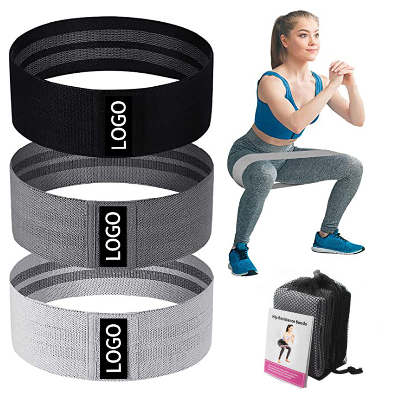Cross-border Squat Yoga Resistance Band Cotton Hip Beauty Circle Hip Circle Squat Training Hip Ring Elastic Belt Tensile Belt