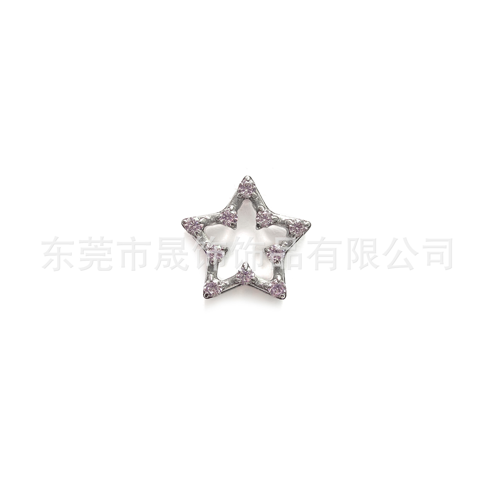F136 Titanium Alloy Openwork 五角 Star Ear Stud Studded 5A Cubic Zirconia Helix Cartilage Stud G23 Titanium Internal Thread Piercing Jewelry