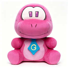 跨境新品 Giggle 游戏周边毛绒玩具玩偶可爱公仔儿童礼物粉色恐龙
