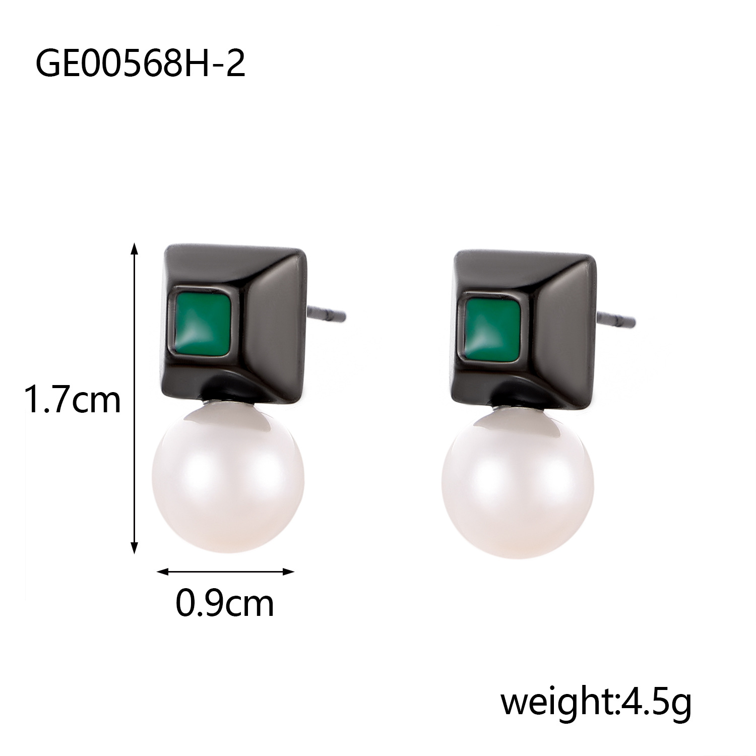 Stainless Steel Black Plating Minimalist, Symbols/Geometric Shapes Earring