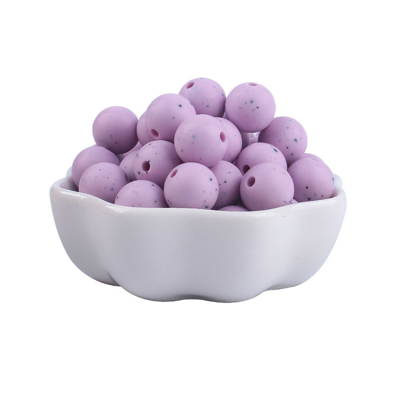 12mm cuentas de silicona molar juguete mordedor pulsera cadena chupete collar infantil DIY accesorios joyería