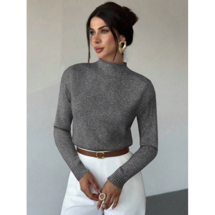 I 30534 Mock Neck Slim Knit Base Layer ����I����ᘿ������