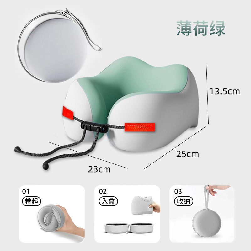 源头厂家记忆棉u型枕护颈枕头午睡枕脖枕颈椎靠枕便携u型旅行|undefined