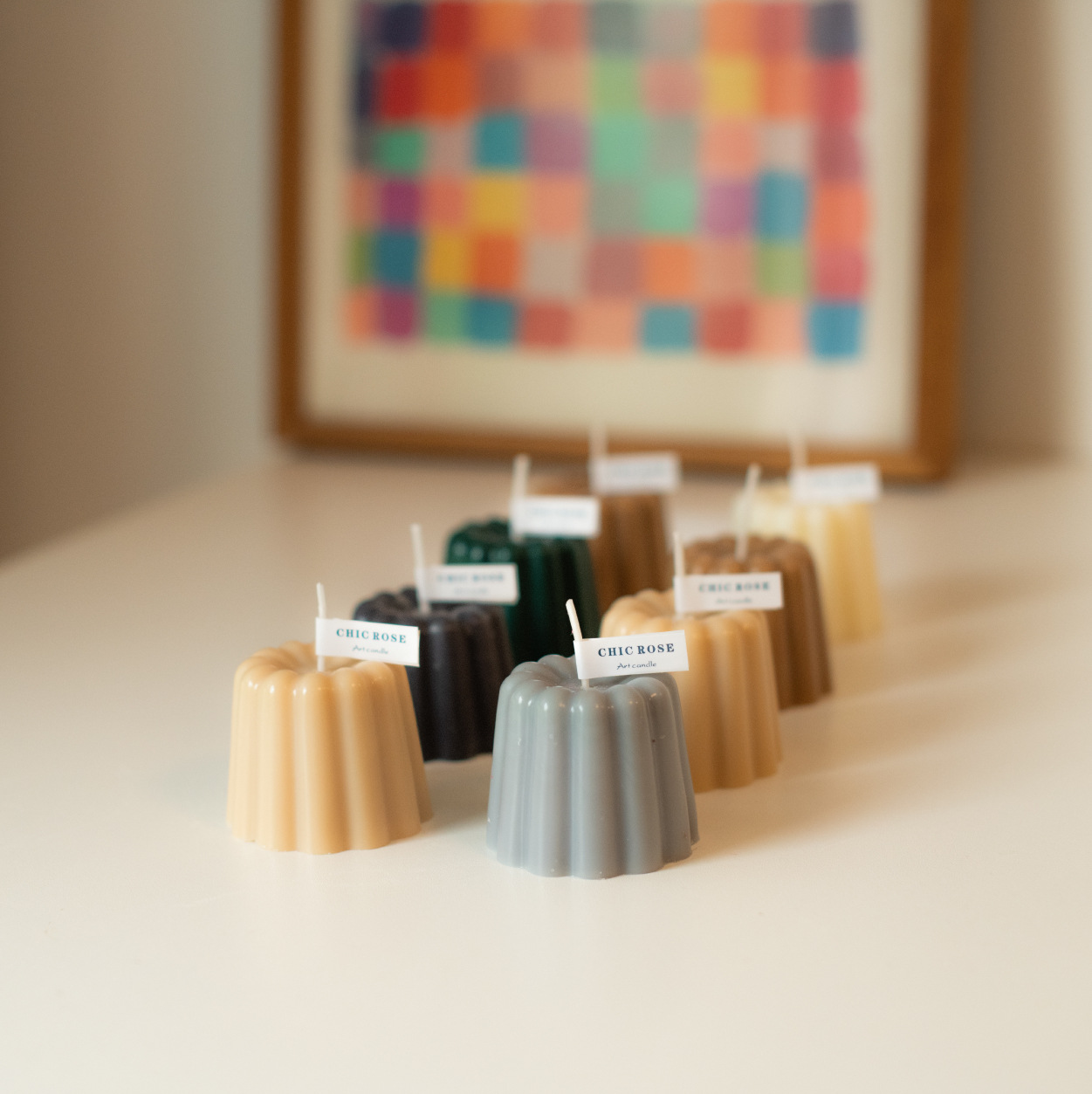 Corea del Sur ins gran Caliente cree postre forma aroma vela boda compañero mano regalo cumpleaños regalo banquete Decoración