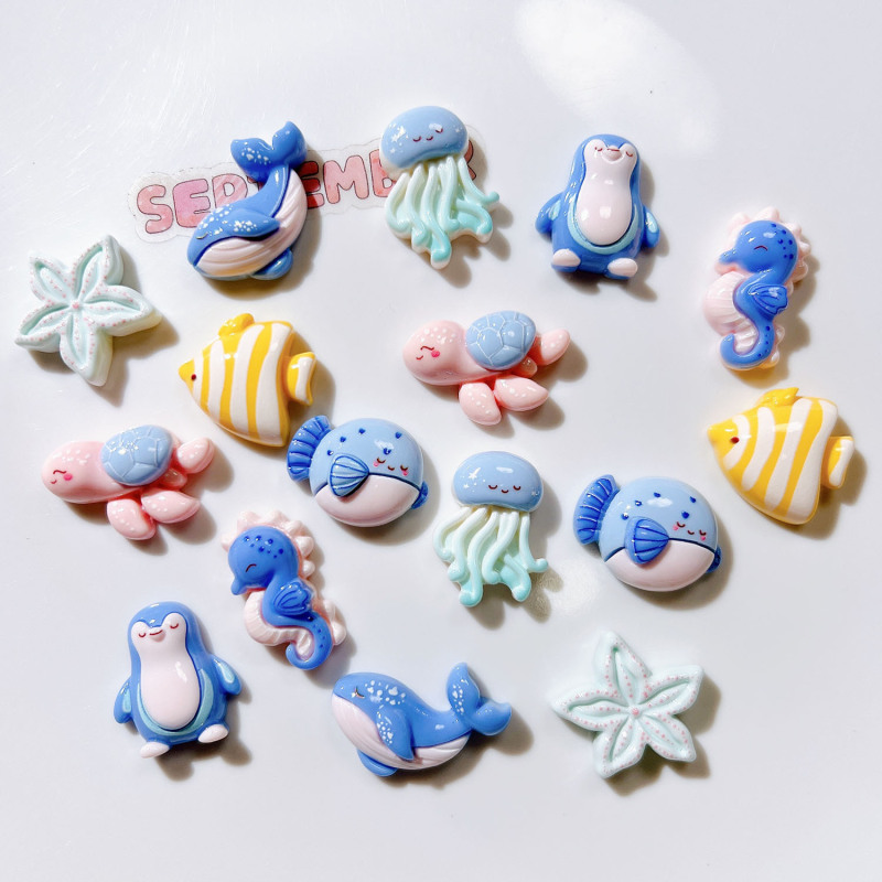 樹脂部品卸売りdiyアクセサリー手作り材料靴花アクセサリー帽子パッチアクセサリー海洋系海星|undefined