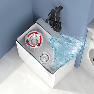 Oa5M Mop Sink Ceramic Mop Sink Mop Basin Floor-Standing Household Balcony Mop Basin Mop