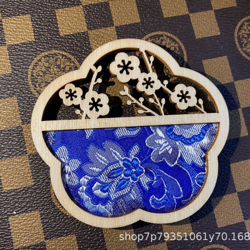 批发蓝染冰箱贴木框扎染镂空画框家居饰品非遗文创傣手工非遗|undefined