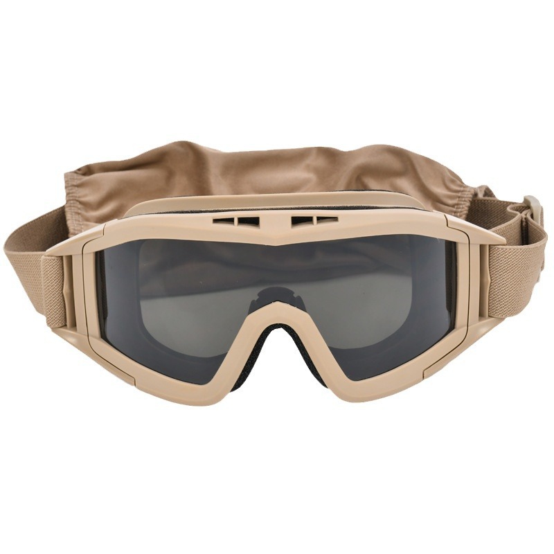 Gafas Tácticas de Protección del Desierto de TPU y PC, Lentes Intercambiables