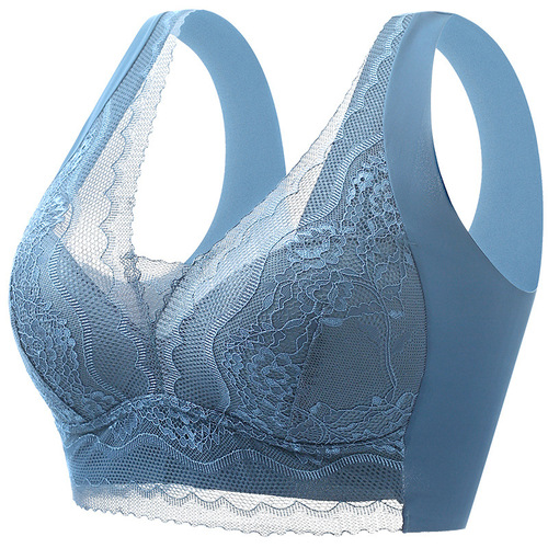 Spring and summer cool girl's vest push-up no-wire lace beautiful back bra seamless push-up small breast special underwear