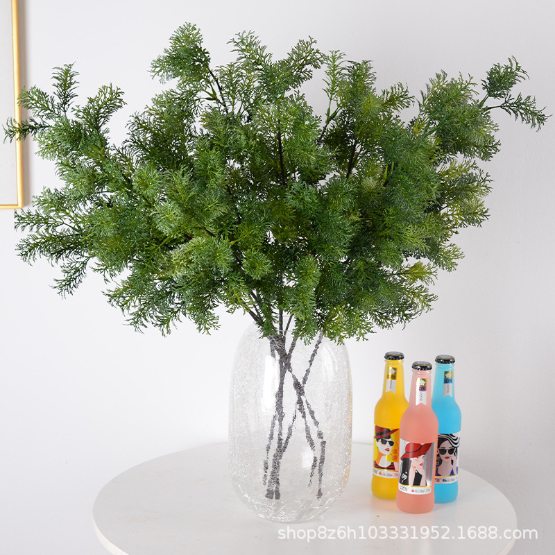 Simulation Green Plant Simulation Fluffy Fat Pongcao Wedding Road Flower-arranging Mori Wedding Auditorium Decorative Home Ornaments Flowers