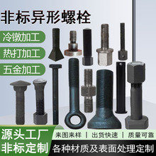 异形螺丝高强度非标热打异型螺栓加工数控车床冷镦特殊异形件
